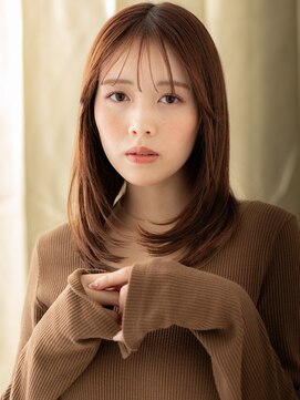 カバーヘア ブリス 上尾西口店(COVER HAIR bliss) □美髪艶感ストレート前下がりレイヤーカット416上尾30代40代