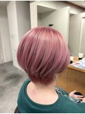 ショートピンクベージュ
