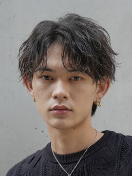 レタッチバイフィフス(RETOUCH by fifth) 原宿ルーズパーママッシュ波巻きシャドウメンズパーマ眉毛