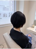 着物ヘア/大人ガーリー/ダークアッシュ/似合わせカット/人形町