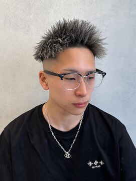 ルースト 西院店(ROOST) MEN’S HAIR/パイルツイスト/ホワイトハイライト