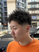 キングオブヘア バイ ノイズ 梅田茶屋町店(KING of hair by NOISM)&nbsp;短髪大人ショートヘアマレットウルフピンパーマメンズ髪型