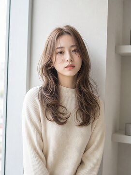 ヘアーサロン 6(hair salon) ふんわりニュアンスウェーブ×レイヤーロング／アッシュベージュ