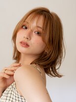 ワン 町田(ONE)&nbsp;暖色ブラウンの外ハネボブ／町田