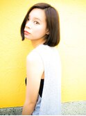 重めワンレンショートスタイル