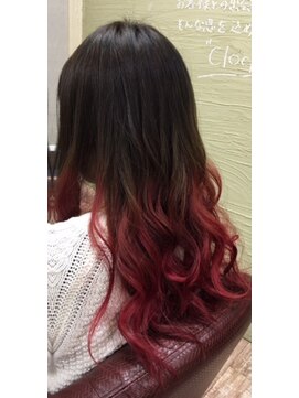 クロック バイ オハナ(Clock by Ohana) 【clock人気カラー☆REDグラデーション】