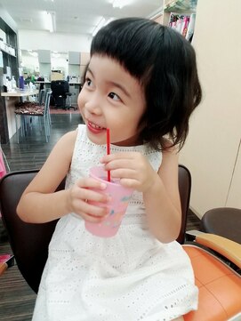 美容室 びゃんびゃん 社店 前髪が短すぎるチャイルド/キッズ/キッズカット