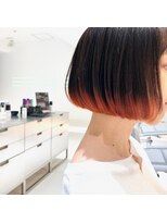 レイズ 立川(RAYS)&nbsp;【RAYS/金本】ミニボブ×裾カラー・アプリコットオレンジ