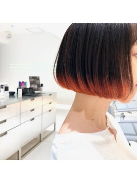 レイズ 立川(RAYS) 【RAYS/金本】ミニボブ×裾カラー・アプリコットオレンジ