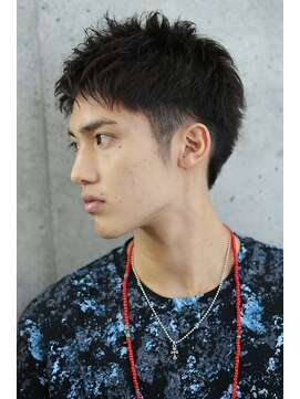 ザ サードヘアー 津田沼 (THE 3rd HAIR) メンズかき上げアップバングスリークショート