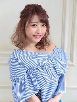 テラス 三宮店(TERRACE) 編み込みハーフアップ