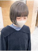 ミニボブグレージュカラーミルクティカラーベージュ