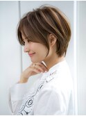 前髪長め大人ショートボブ20代30代40代【AIN.表参道】川原大地