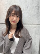 ロンド ストラーダ 心斎橋(Lond strada)&nbsp;韓国前髪顔周りロング×インナーグレージュ[心斎橋/髪質改善]