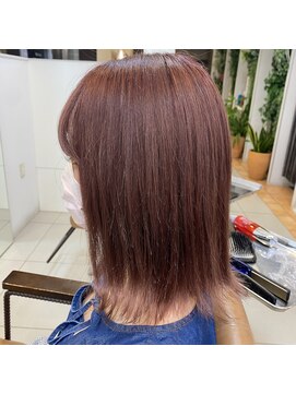 ソワンドゥブレス 大日店 (soin de brace) : ワンブリーチで叶うピンクブラウン