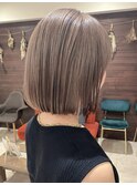 人気のミニボブ×透明感グレージュ★中村大輔