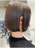 切りっぱなしボブ/美髪/ピンクブラウン[佐賀駅]