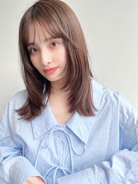 フリティ 大阪西梅田店(friity) オリーブベージュショートミニボブグレージュブリーチレイヤー