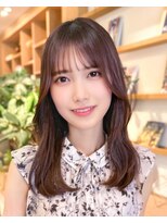 ルエ(rue) 大人可愛い*フェミニン*セミロング*前髪あり*ウェーブ