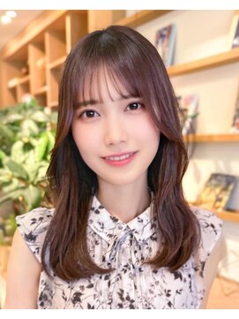 ルエ(rue) 大人可愛い*フェミニン*セミロング*前髪あり*ウェーブ