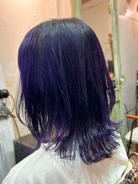 キミ(kimi) 【kimi自由が丘】ディープラベンダー × ウルフカット