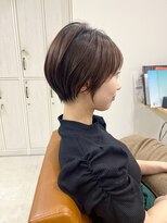 ネイロ 錦糸町(NeiRo)&nbsp;魅力倍増カールセミディシアーカラーダークアッシュショートヘア