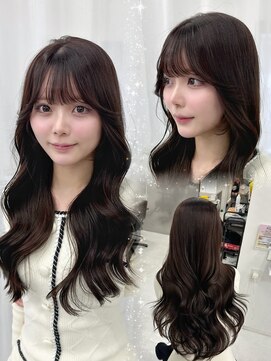 ハピネス 梅田茶屋町店(HAPPINESS) 韓国ヘア/レイヤー/顔周りカット/ブリーチなし/グレージュ