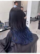 アライブ ハラジュク(ALIVE harajuku) 【ALIVE 夕貴】ブルーラベンダーグラデーションカラー