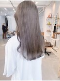 シアーグレージュラベンダーシルバーベージュ20代
