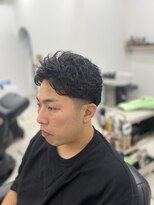 ヘアルームキムラ(HAIR ROOM KIMURA)&nbsp;メンズショートフェードツーブロックツイストスパイラルパーマ