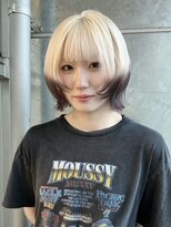 ソル バロール 表参道(SOL .valor)&nbsp;顔周りレイヤーカットブリーチデザインカラーワンホンレイヤー◆