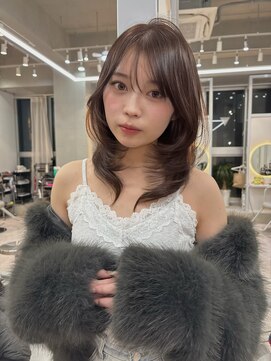 韓国レイヤーイルミナカラーレイヤーボブハッシュカット