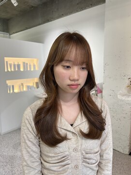 シエル 一社(cher) ブリーチ無しベージュカラー