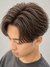 【カラー】メンズカット＋ワンカラー ￥8,500 ＃ニュアンスパーマ
