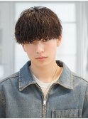 メンズウェーブ韓国マッシュビジネスショート眉毛
