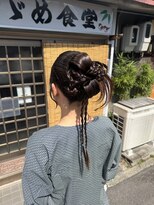 アース 高田馬場店(HAIR&MAKE EARTH) 毛先が映える!韓国風カチもり×立体編み込み