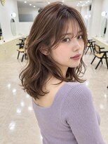 モト 船橋(moto)&nbsp;韓国ミディアム艶髪低温デジタルパーマキャラメルブラウン船橋