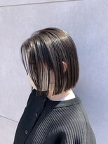 エルモ(ELMO.)&nbsp;タッセルボブ　グレージュカラー　赤み消しカラー