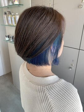 エイト 沖縄豊崎店(EIGHT toyosaki) 【EIGHT 豊崎】お客様スタイル_インナーカラー×Ocean Blue