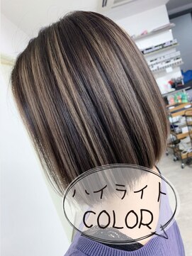 リシャルム 新保店(Re charme) ボブ×ハイライトカラー