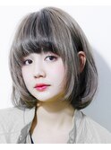 個性派ボブ