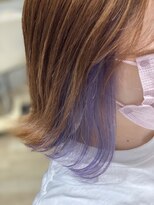 アトリエナガノ(atelier nagano)&nbsp;ニュアンスカラー/センターパート/ツヤ髪スタイル/ブルージュ