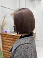 サティ(sati)&nbsp;ハイライトを使ったお白髪ぼかしナチュラルグレージュとボブ○