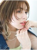 ／顔周りレイヤー／インナーカラー／ミルクチョコレート／