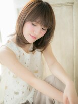 クオーレ ヘア アンジュ 水戸店(CUORE HAIR ange)&nbsp;水戸/髪質改善/斜めバング/グレージュカラー/シルキーベージュc