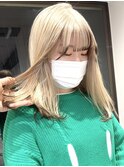 ミルクティーベージュダブルカラーケアブリーチインナーカラー