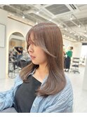 【tama】お顔周りカット×ミルキーベージュ◎