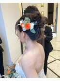 オレンジおだんごアップ