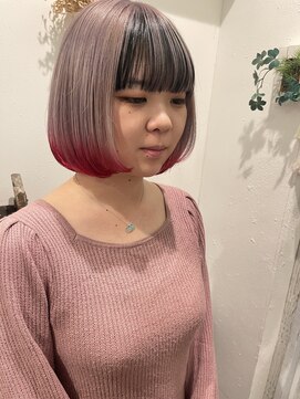 コーエン(coaen) 裾カラービビッドピンク