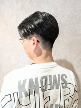 ブロッサム 上尾店(Blossom) 20代30代韓流☆ツイストパーマショートマッシュアッシュブラック